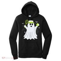 Boo Ghost Playing Tennis Funny Halloween Tennis Costume Women's Hoodie thumb 0