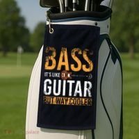 Bass Guitar Player Bassist Gift Bass Guitar Golf Towel thumb 2