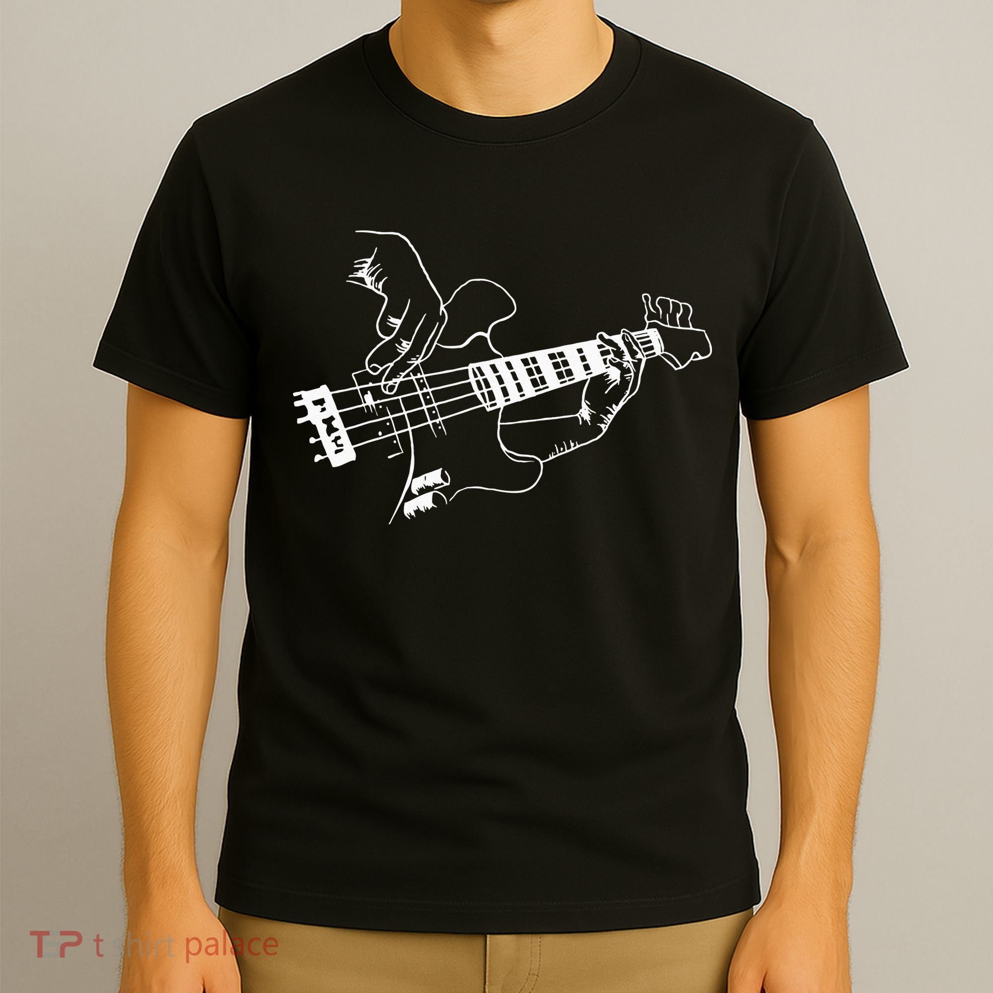 Bass Guitar Player Music Guitarist Musician Rock Cool Gift T-Shirt