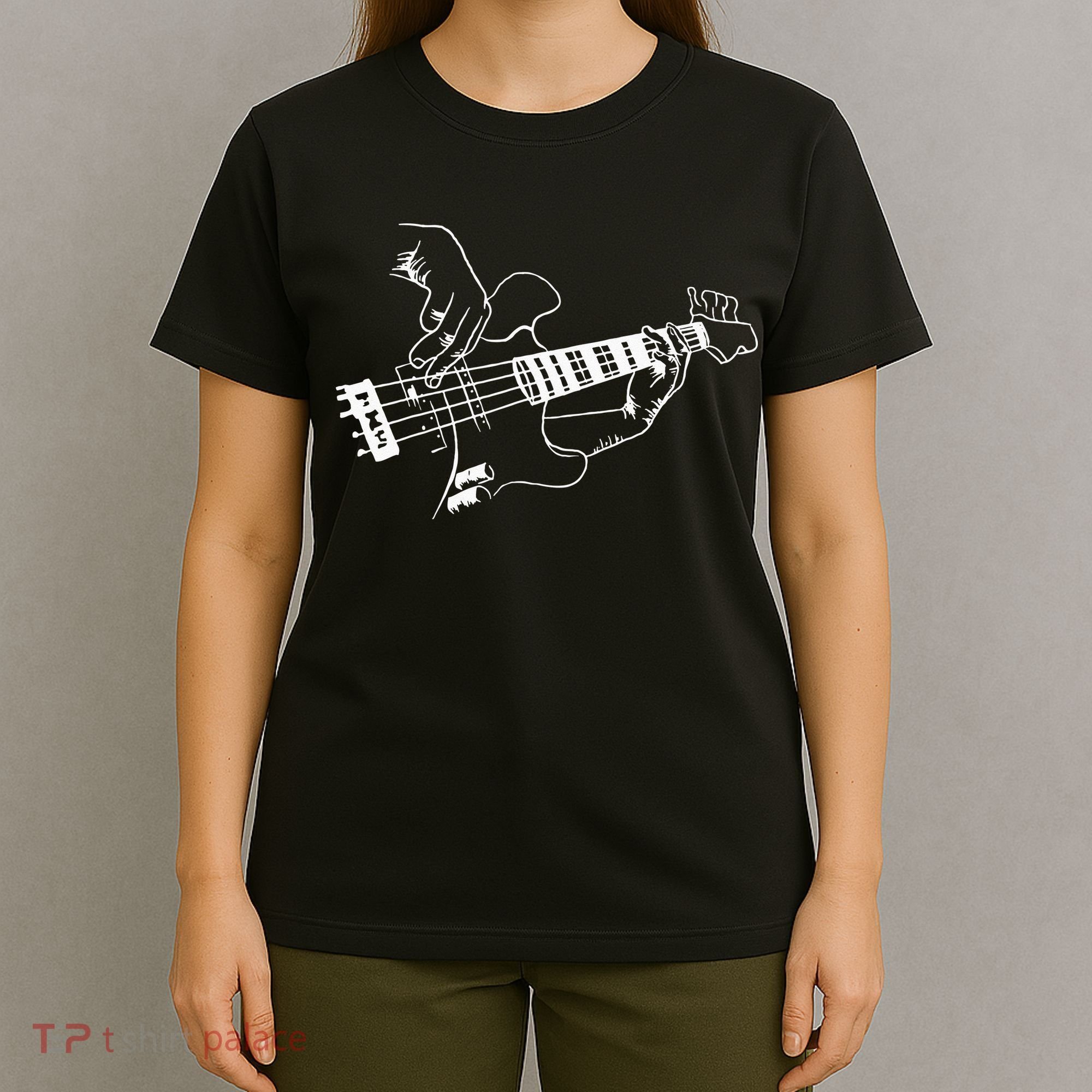 Bass Guitar Player Music Guitarist Musician Rock Cool Gift T-Shirt