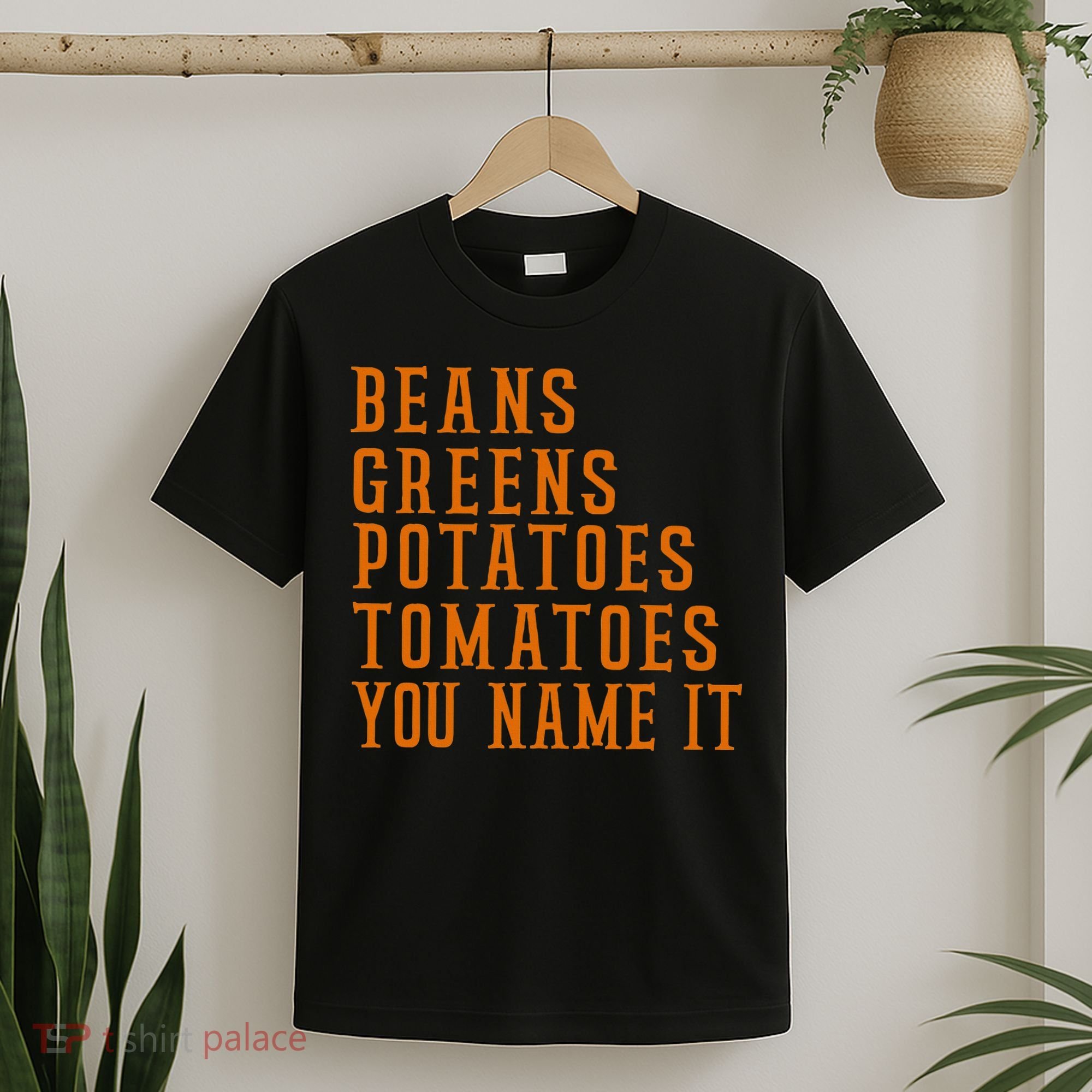 Beans Greens Potatoes Tomatoes  Love Thanksgiving Food T-Shirt