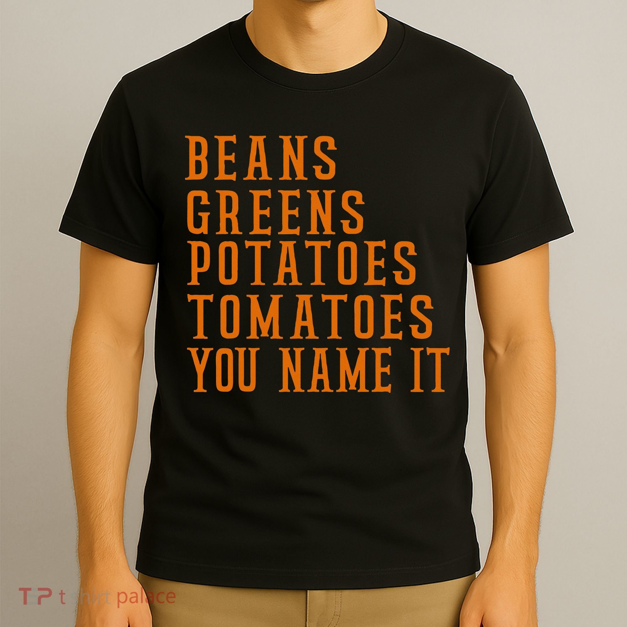 Beans Greens Potatoes Tomatoes  Love Thanksgiving Food T-Shirt