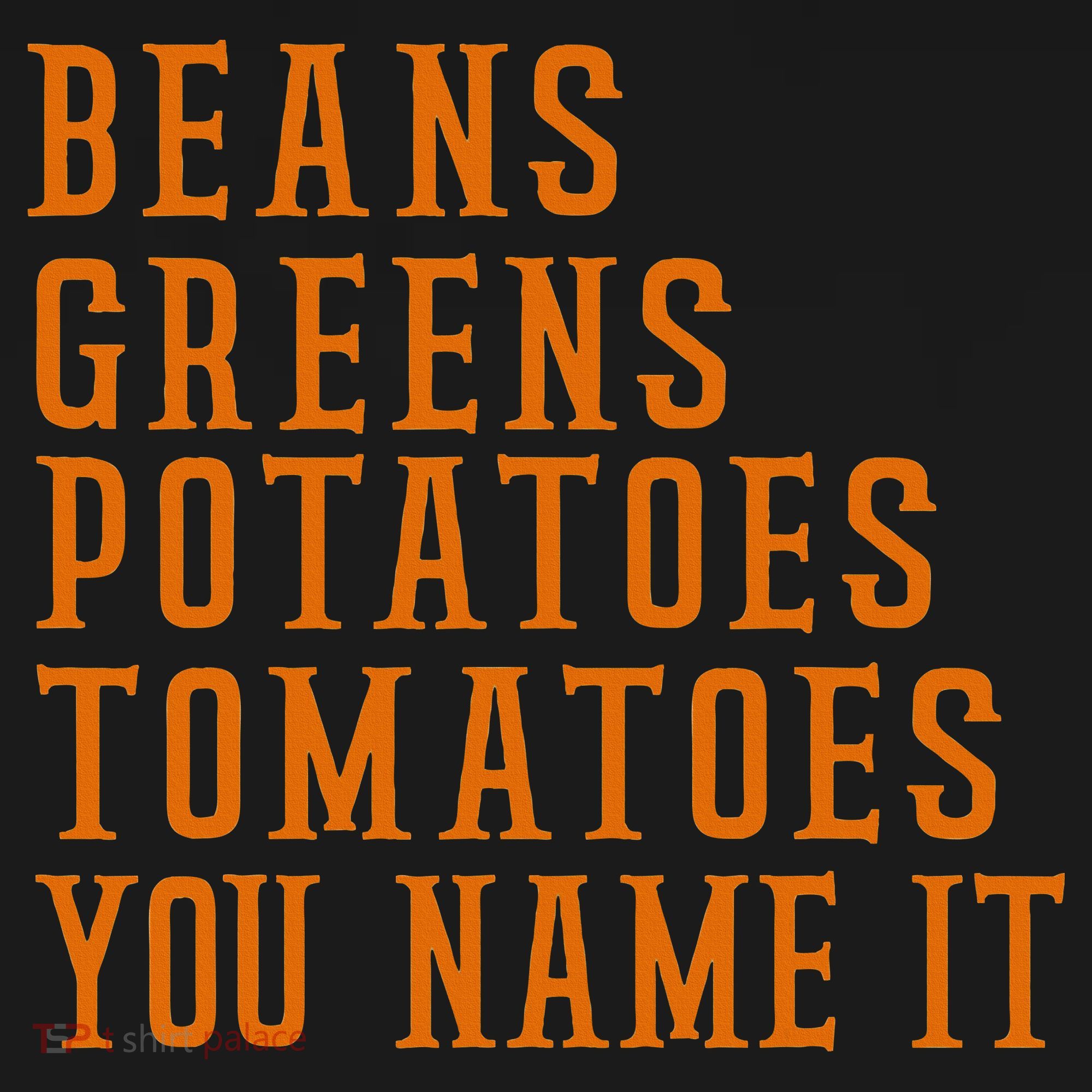 Beans Greens Potatoes Tomatoes  Love Thanksgiving Food Women's Tank Top