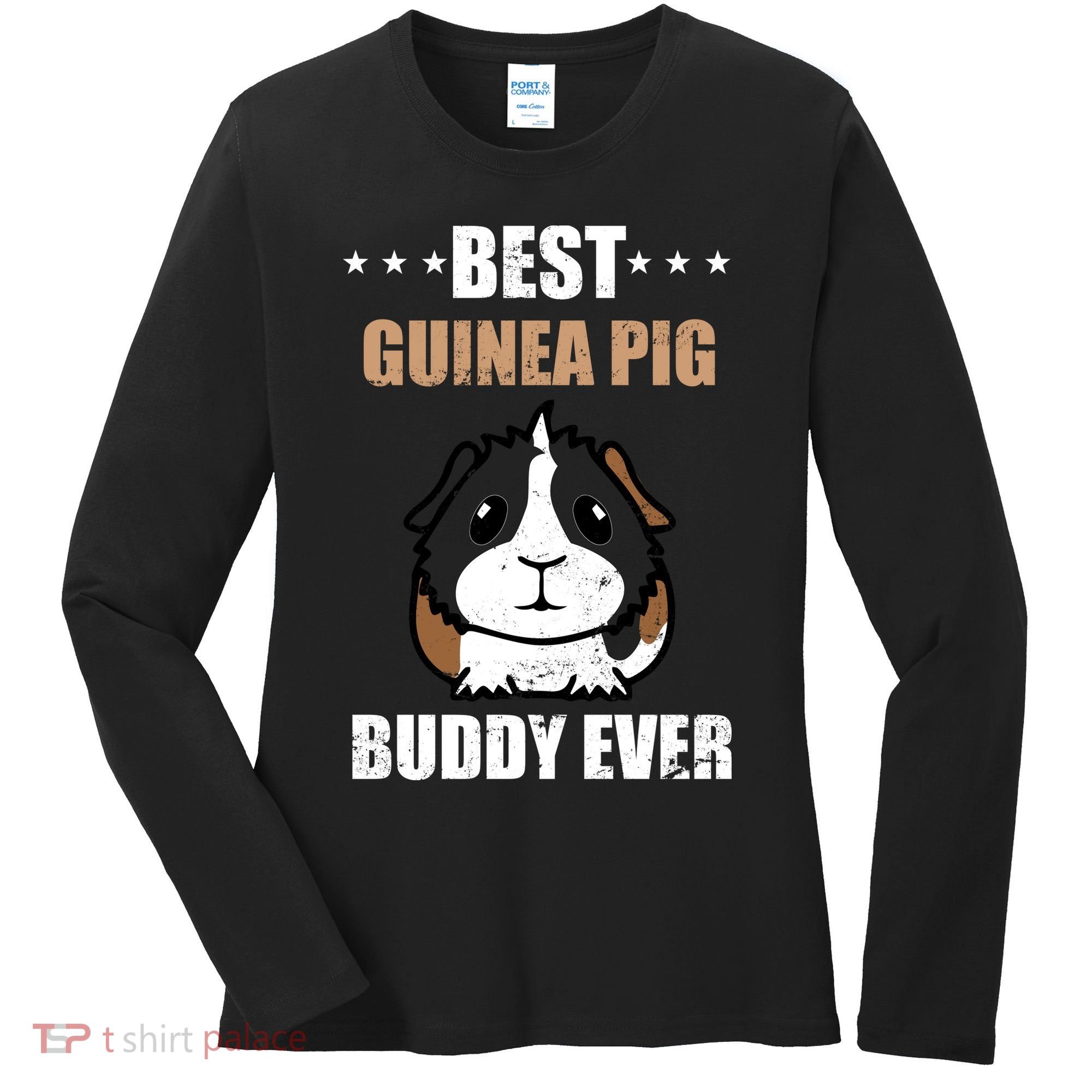 Best Guinea Pig Buddy Ever Women's Long Sleeve Shirt