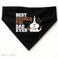 Best Guinea Pig Dad Ever USA-Made Doggie Bandana thumb 0
