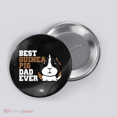 Best Guinea Pig Dad Ever Button