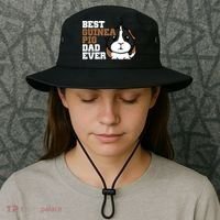 Best Guinea Pig Dad Ever Bucket Hat thumb 3