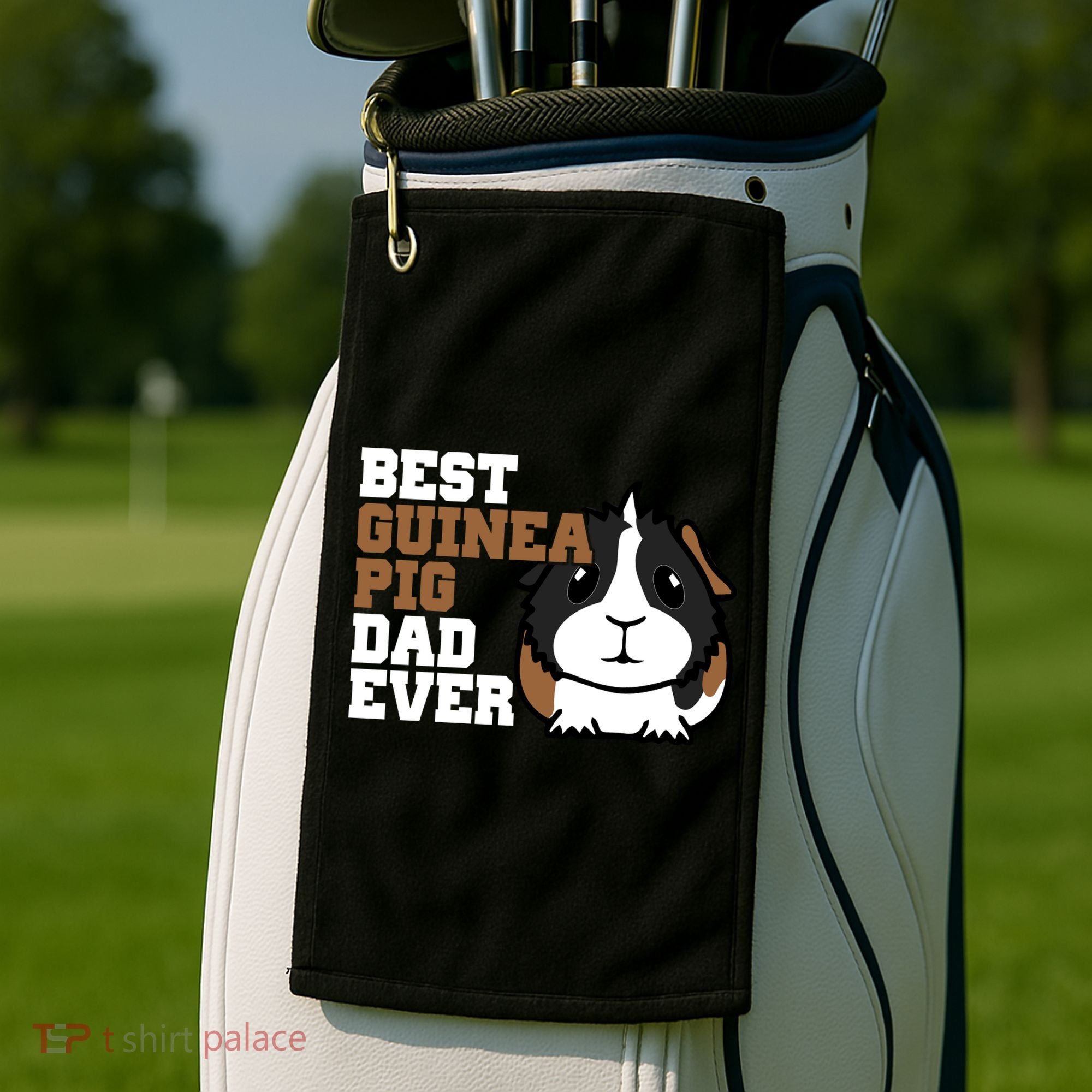 Best Guinea Pig Dad Ever Golf Towel