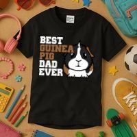 Best Guinea Pig Dad Ever Kids T-Shirt thumb 3