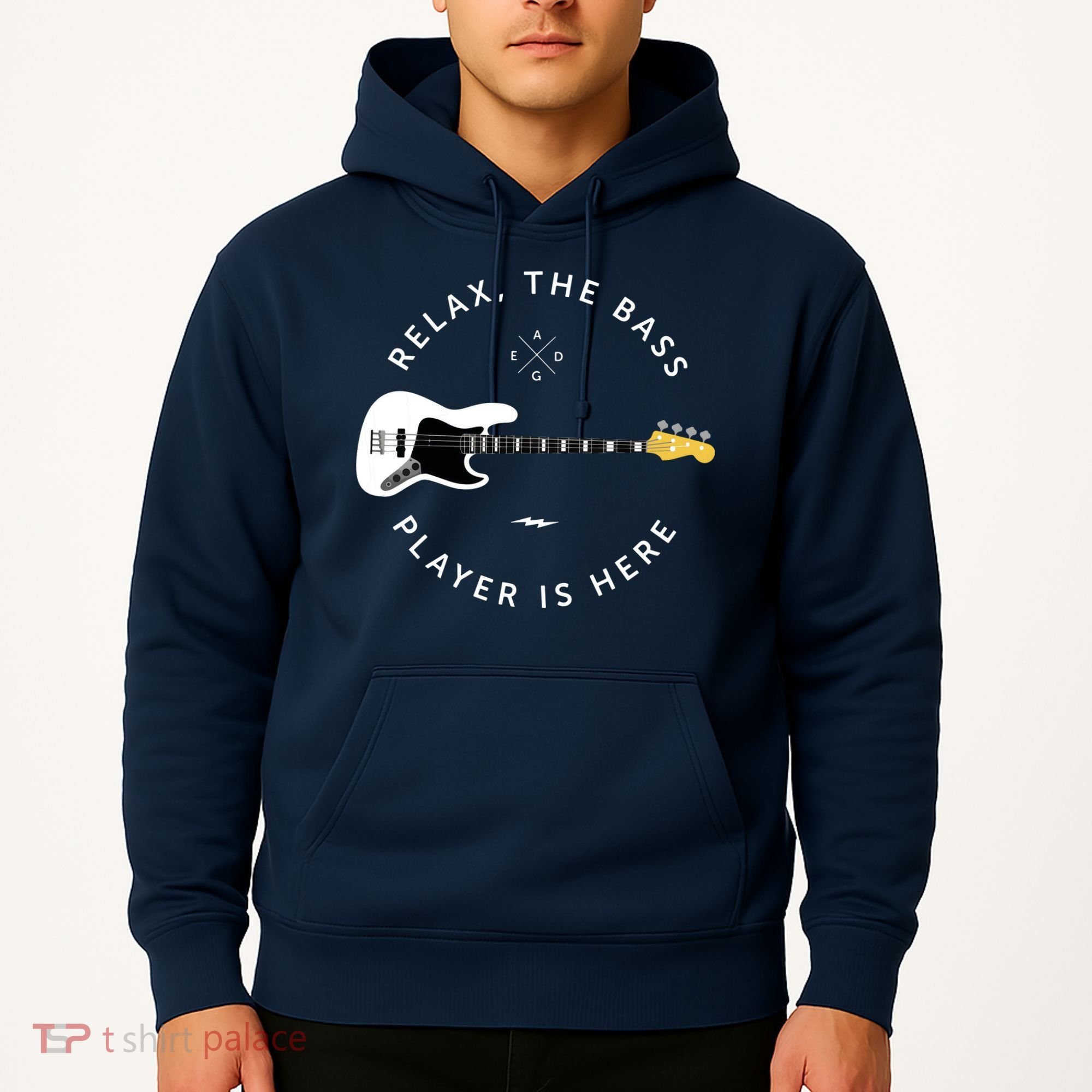 Bass Guitar Player Relax The Bass Player Is Here Hoodie