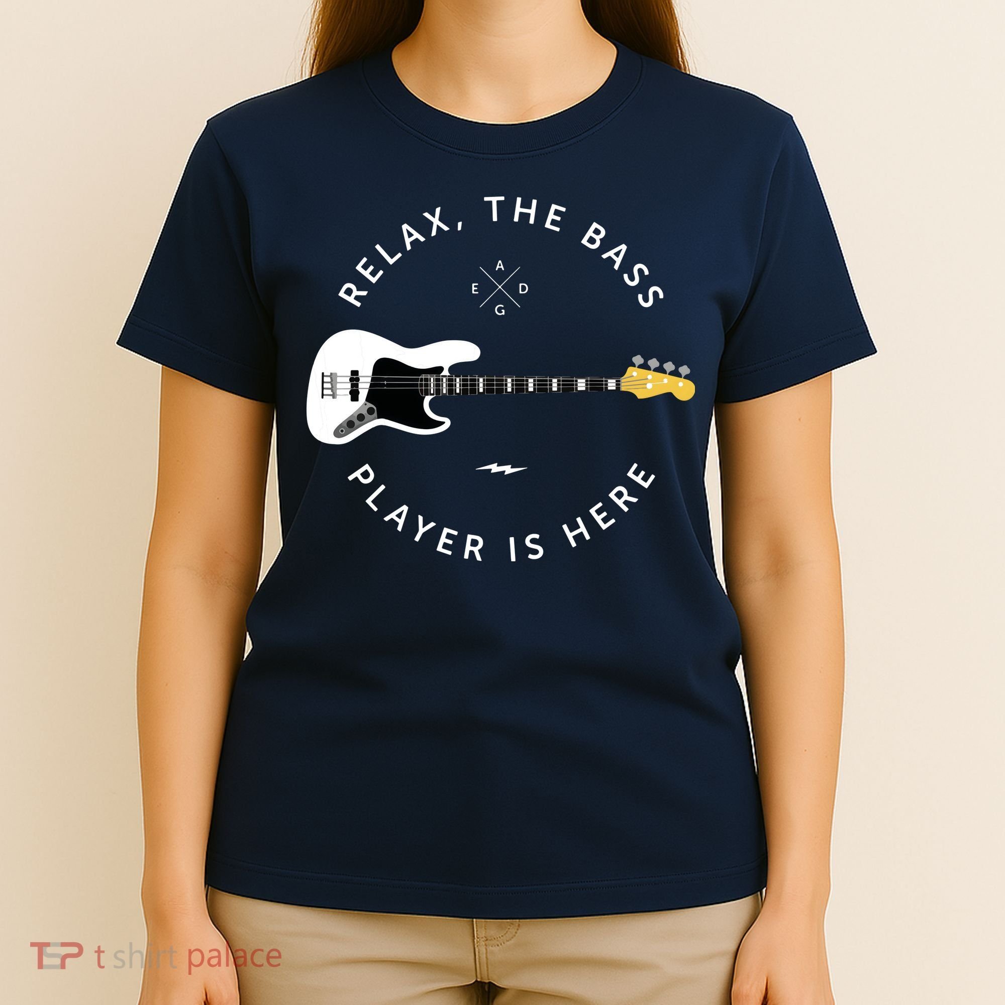 Bass Guitar Player Relax The Bass Player Is Here T-Shirt