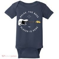 Bass Guitar Player Relax The Bass Player Is Here Baby Bodysuit thumb 0