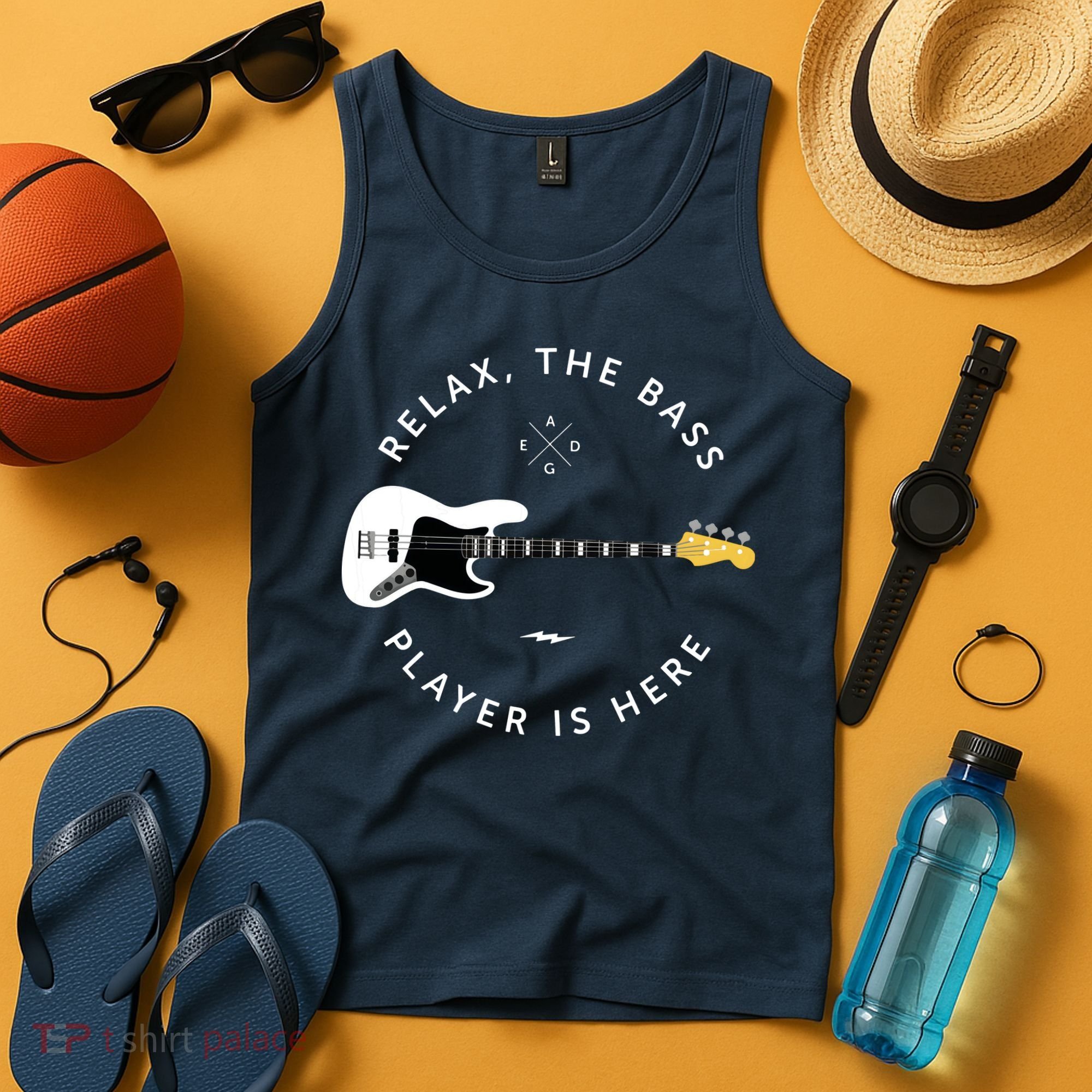 Bass Guitar Player Relax The Bass Player Is Here Tank Top