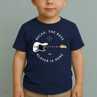 Bass Guitar Player Relax The Bass Player Is Here Toddler T-Shirt thumb 2