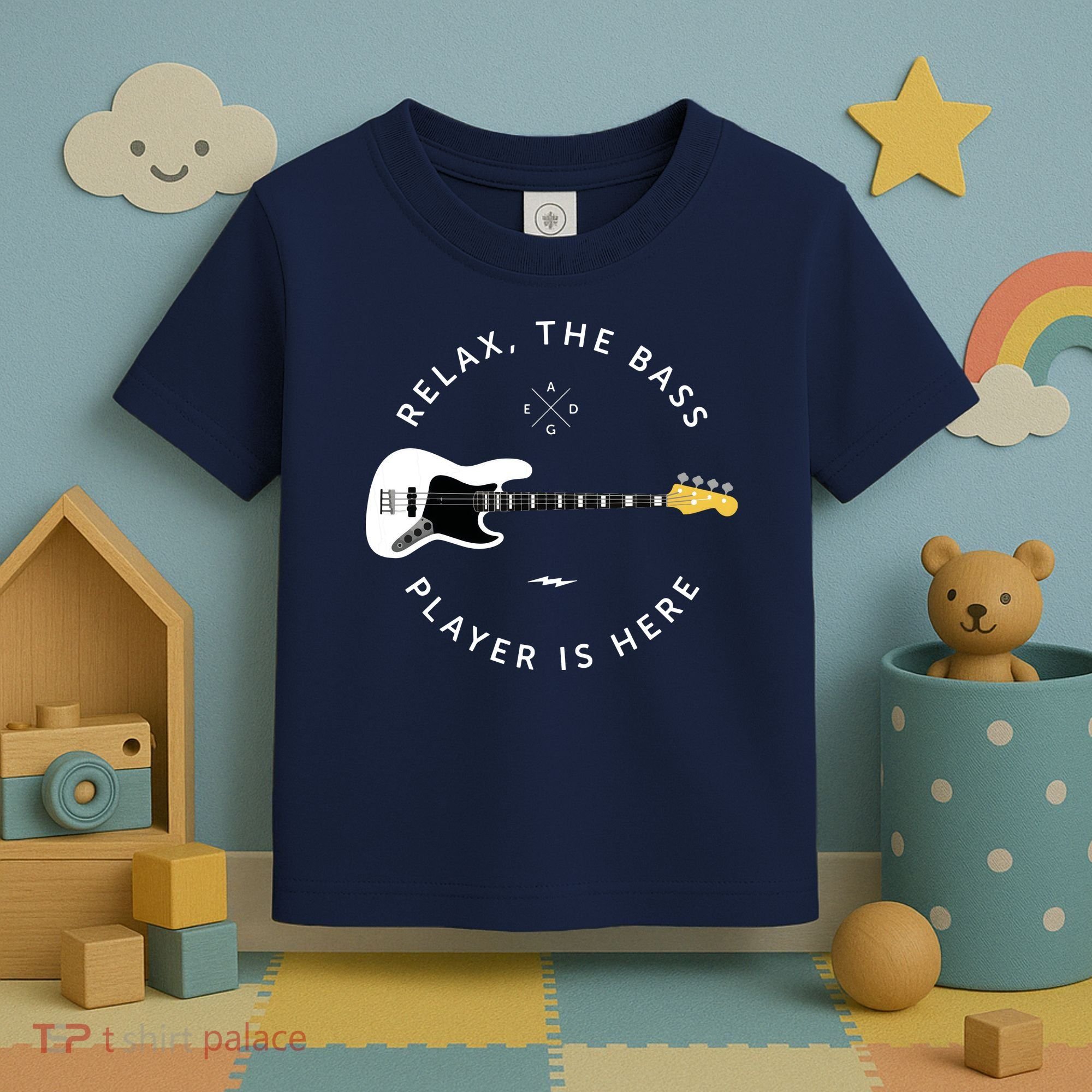 Bass Guitar Player Relax The Bass Player Is Here Toddler T-Shirt