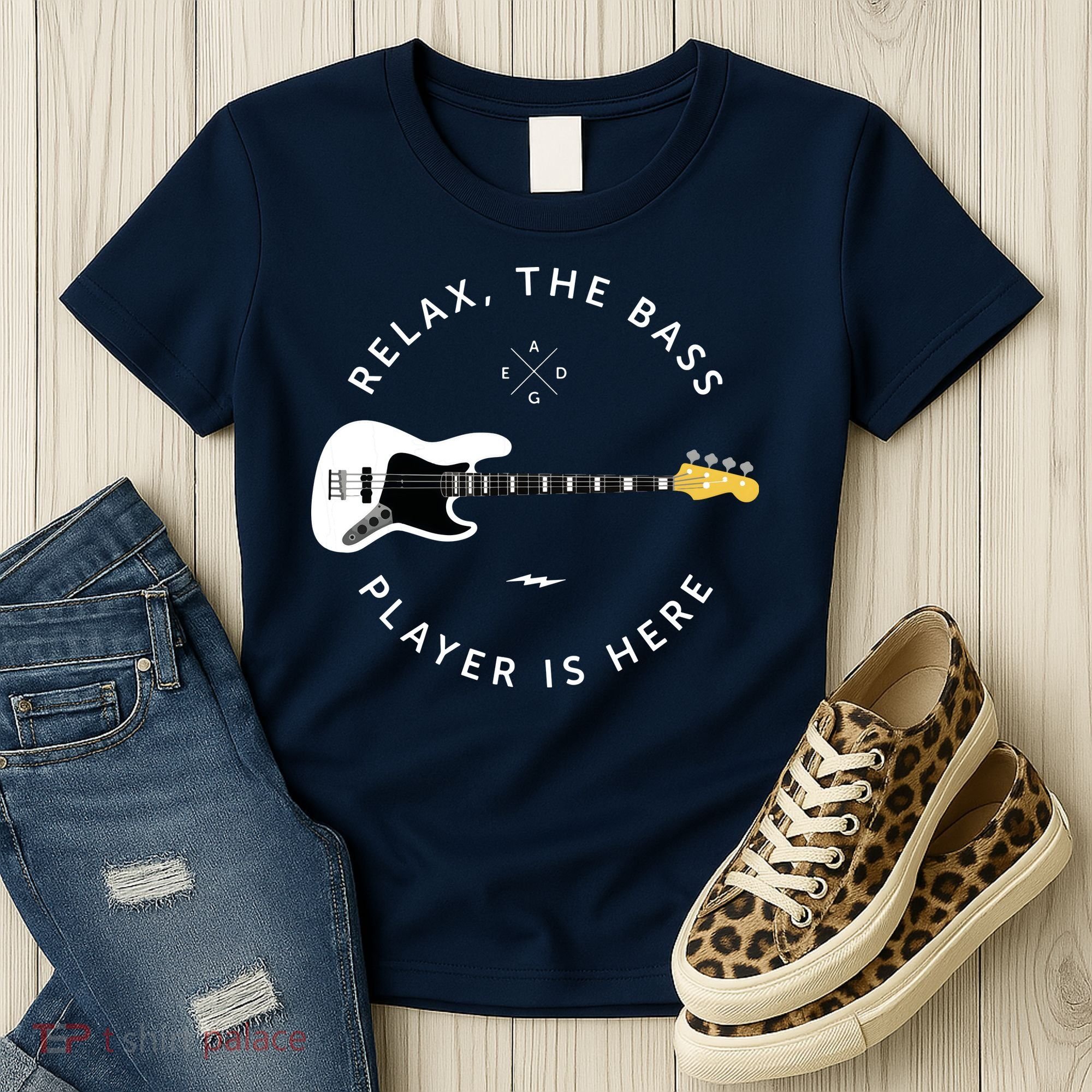 Bass Guitar Player Relax The Bass Player Is Here Women's T-Shirt