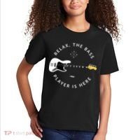 Bass Guitar Player Relax The Bass Player Is Here Kids T-Shirt thumb 2