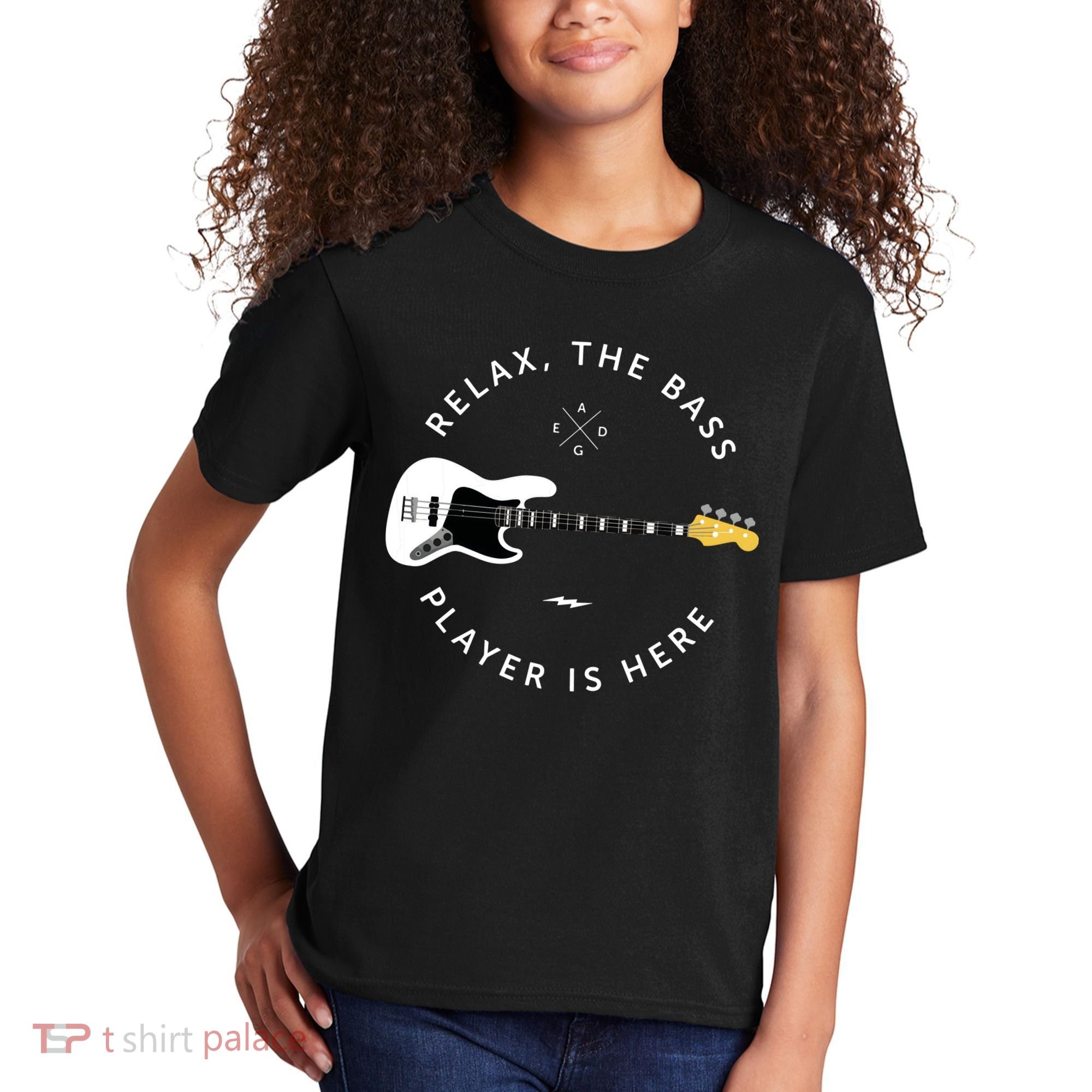 Bass Guitar Player Relax The Bass Player Is Here Kids T-Shirt