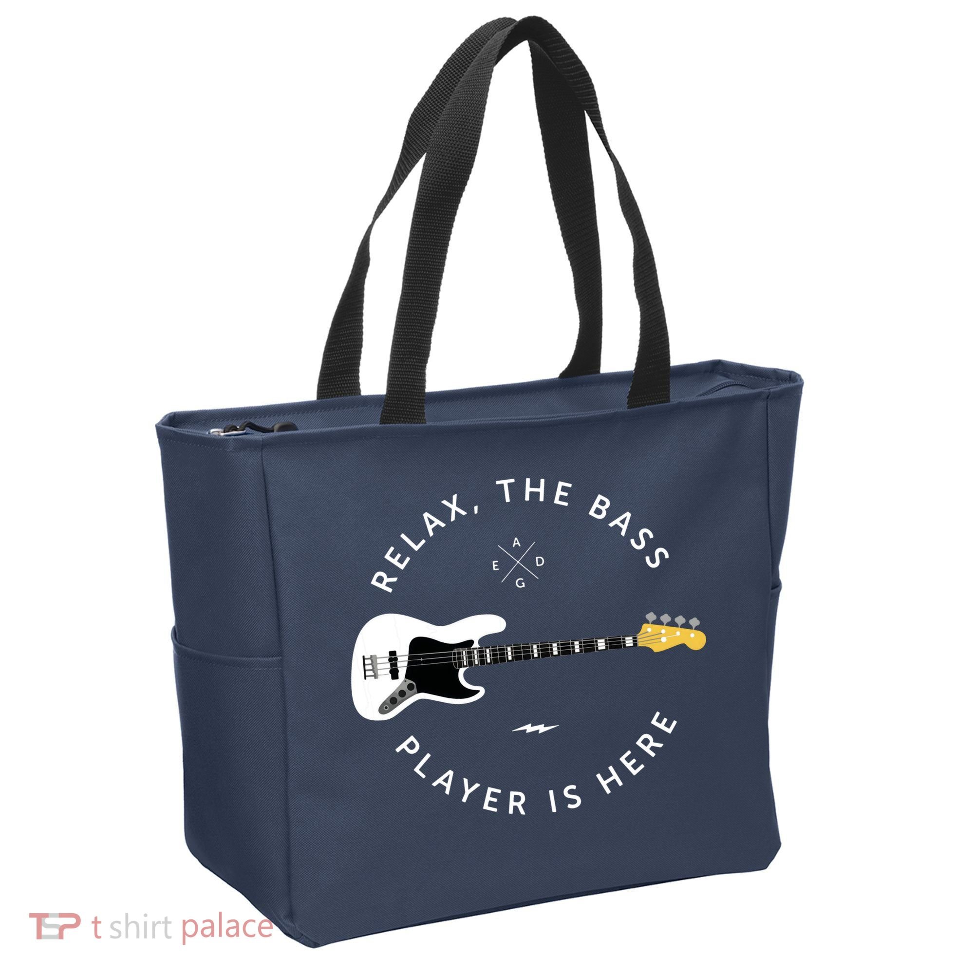 Bass Guitar Player Relax The Bass Player Is Here Tote Bag
