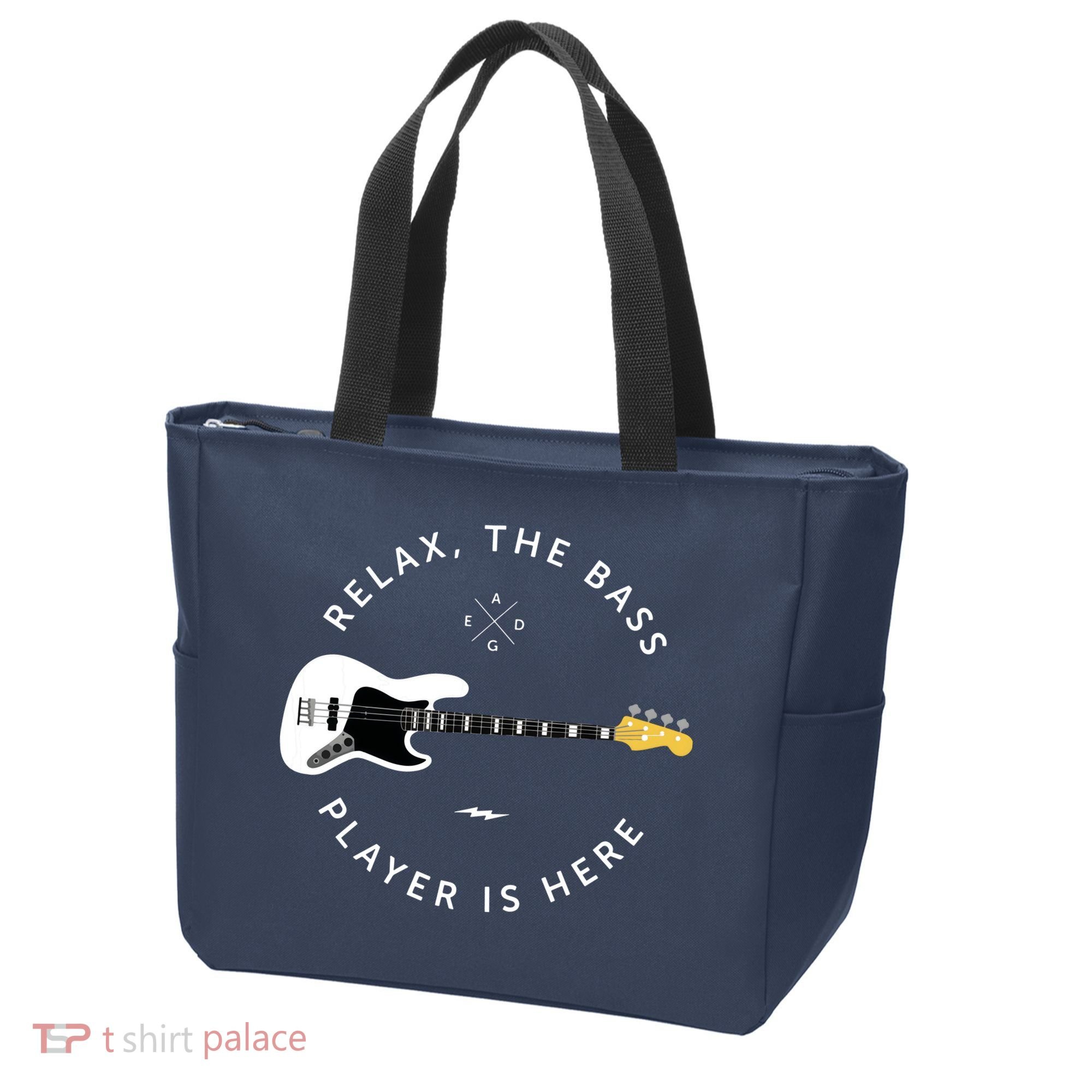 Bass Guitar Player Relax The Bass Player Is Here Tote Bag