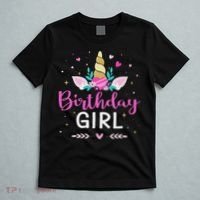 Birthday Girl Princess Matching Family Unicorn Party T-Shirt thumb 5