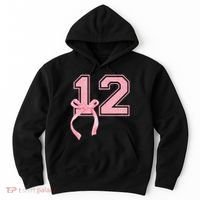 Birthday Girl P.Ink Coquette Bow 12 Year Old Aesthetic Girly Gift Hoodie thumb 0
