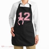 Birthday Girl P.Ink Coquette Bow 12 Year Old Aesthetic Girly Gift Apron thumb 2