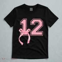 Birthday Girl P.Ink Coquette Bow 12 Year Old Aesthetic Girly Gift T-Shirt thumb 5