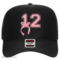 Birthday Girl P.Ink Coquette Bow 12 Year Old Aesthetic Girly Gift Hat thumb 0
