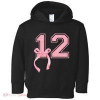 Birthday Girl P.Ink Coquette Bow 12 Year Old Aesthetic Girly Gift Toddler Hoodie thumb 0