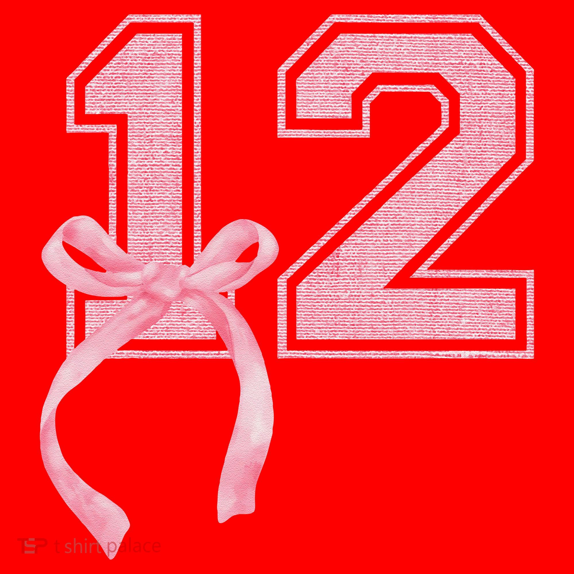 Birthday Girl P.Ink Coquette Bow 12 Year Old Aesthetic Girly Gift Santa Hat