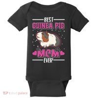 Best Guinea Pig Mom Ever Funny Gift Baby Bodysuit thumb 0