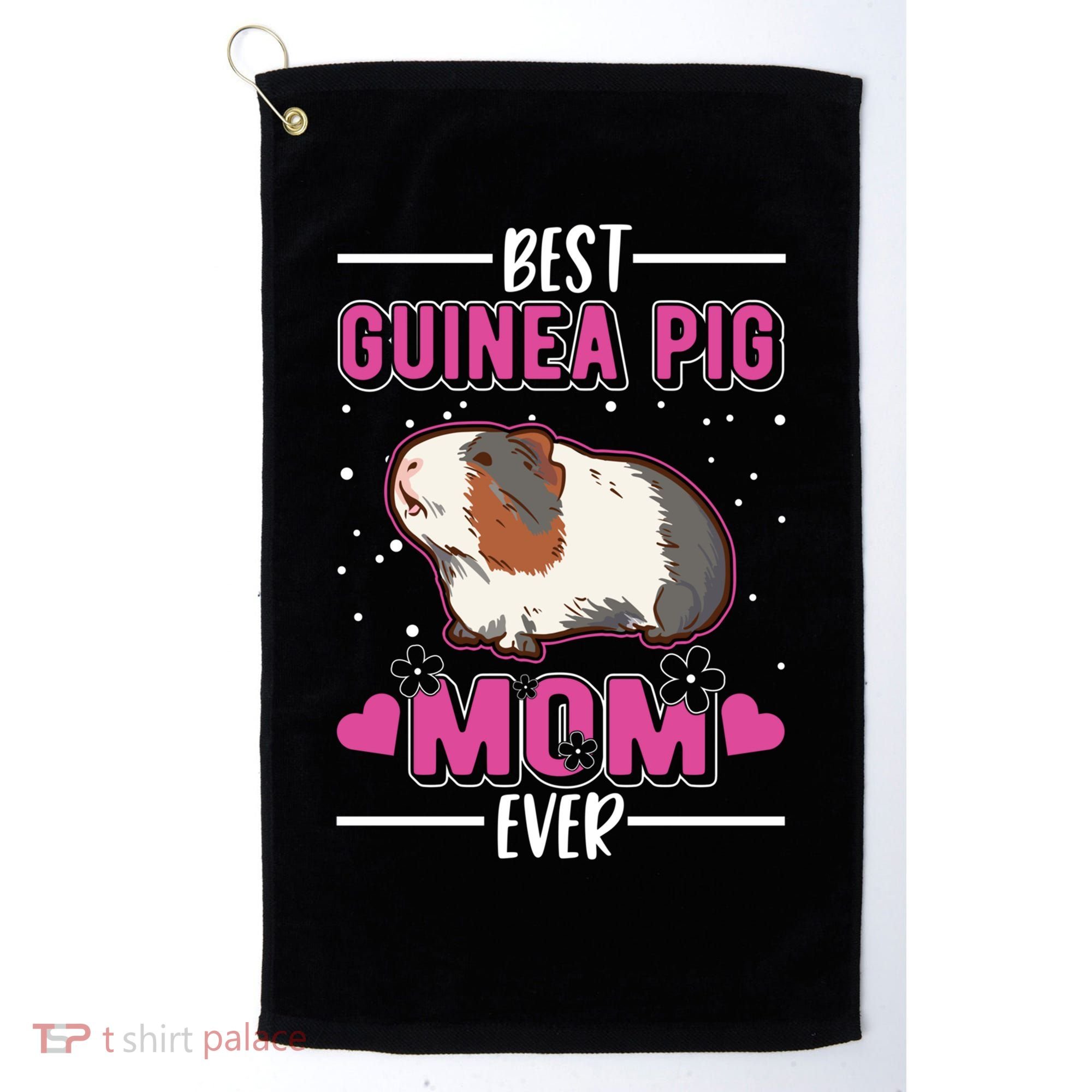 Best Guinea Pig Mom Ever Funny Gift Golf Towel