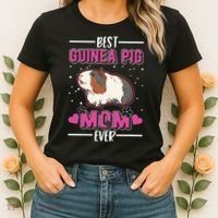 Best Guinea Pig Mom Ever Funny Gift Women's T-Shirt thumb 2