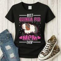 Best Guinea Pig Mom Ever Funny Gift Women's T-Shirt thumb 3