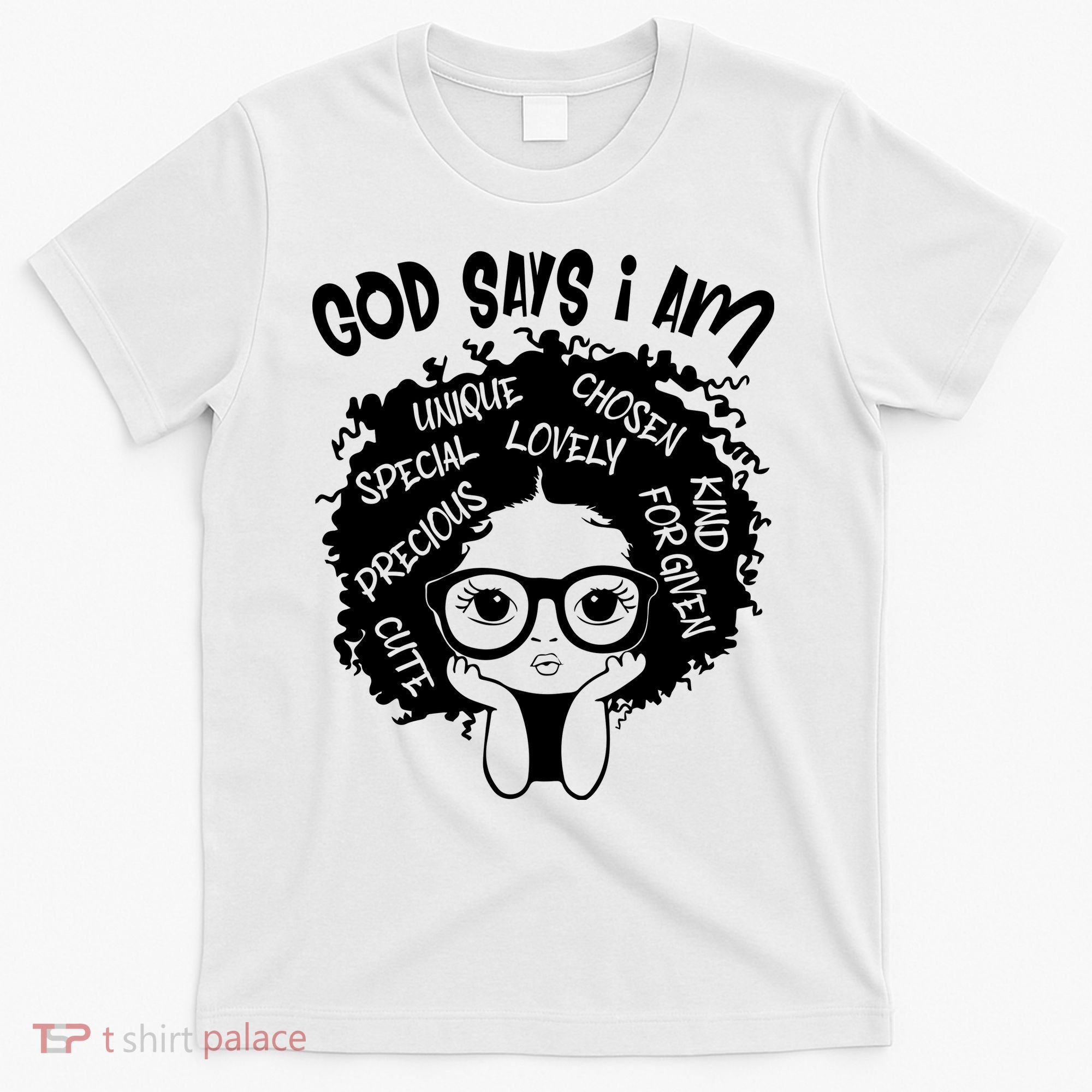 Black Girl Queen God Says I Am Melanin History Month T-Shirt