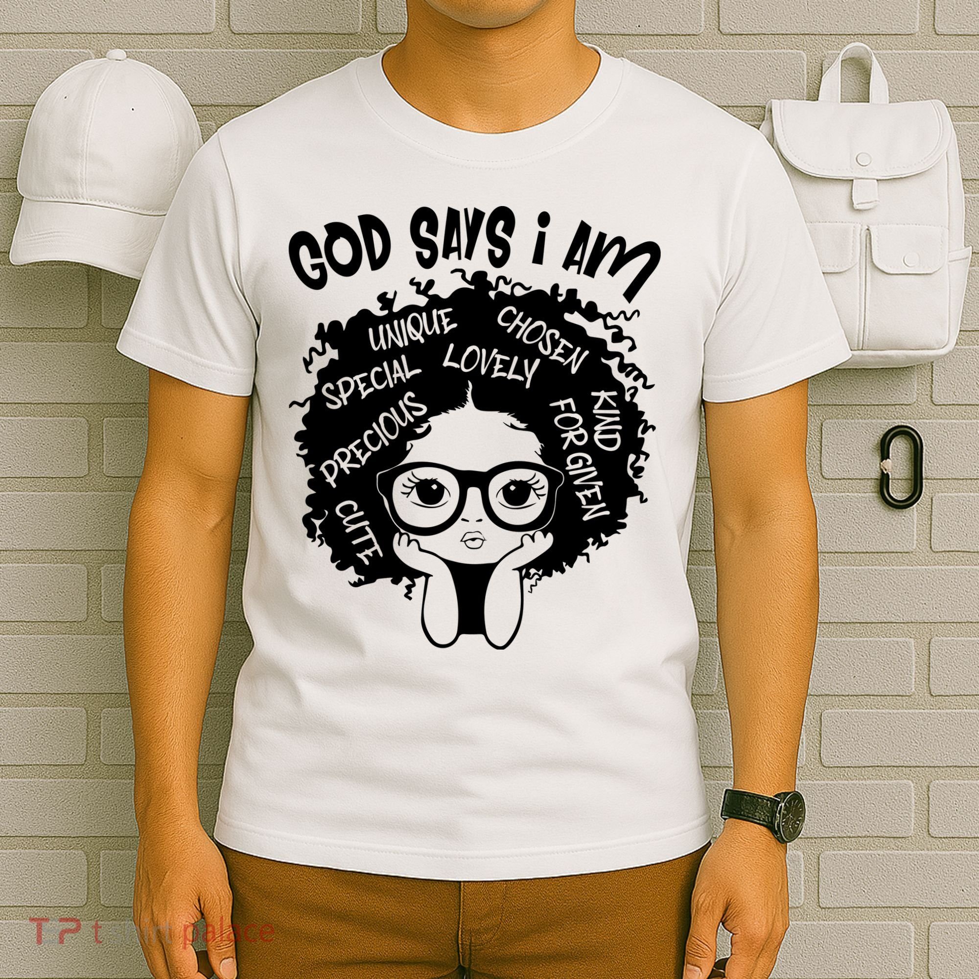Black Girl Queen God Says I Am Melanin History Month T-Shirt
