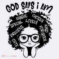 Black Girl Queen God Says I Am Melanin History Month T-Shirt thumb 7