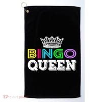 Bingo Gift Queen Funny Bingo Queen Funny Gift Moms Gift Golf Towel thumb 0