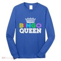 Bingo Gift Queen Funny Bingo Queen Funny Gift Moms Gift Long Sleeve Shirt thumb 0