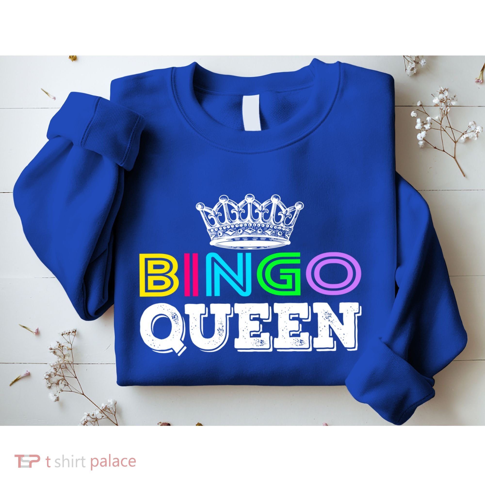 Bingo Gift Queen Funny Bingo Queen Funny Gift Moms Gift Sweatshirt