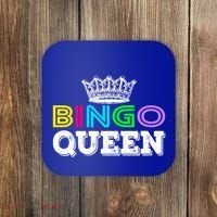 Bingo Gift Queen Funny Bingo Queen Funny Gift Moms Gift Coaster thumb 0