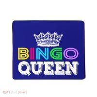Bingo Gift Queen Funny Bingo Queen Funny Gift Moms Gift Mousepad thumb 0