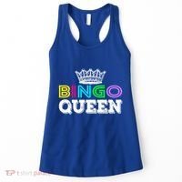 Bingo Gift Queen Funny Bingo Queen Funny Gift Moms Gift Women's Tank Top thumb 0