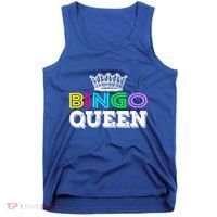 Bingo Gift Queen Funny Bingo Queen Funny Gift Moms Gift Tank Top thumb 0