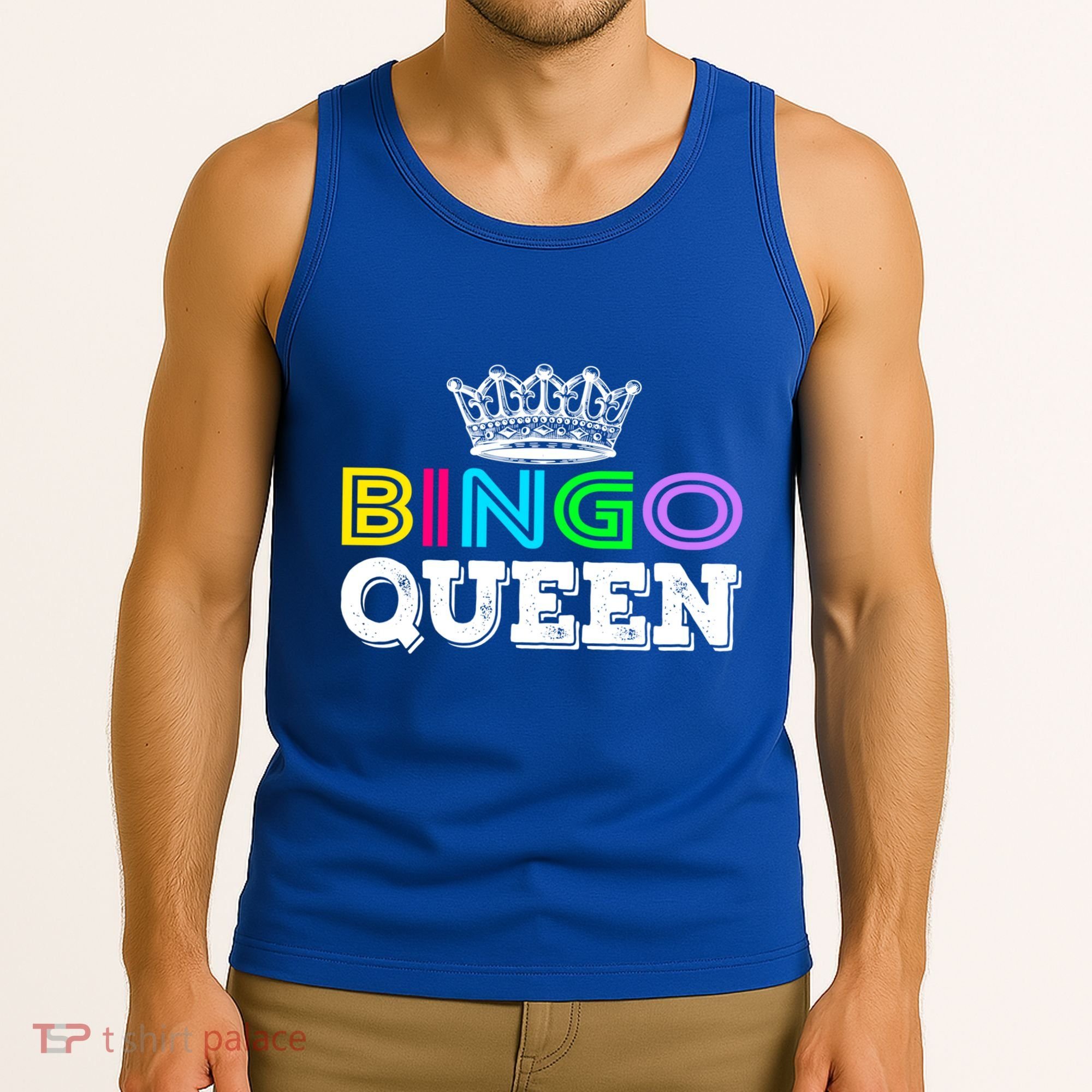 Bingo Gift Queen Funny Bingo Queen Funny Gift Moms Gift Tank Top