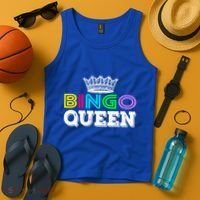 Bingo Gift Queen Funny Bingo Queen Funny Gift Moms Gift Tank Top thumb 4
