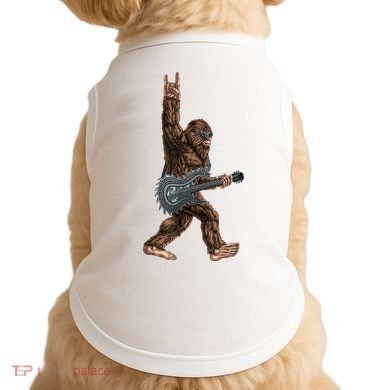 Bigfoot Guitar Rock On Doggie Tank