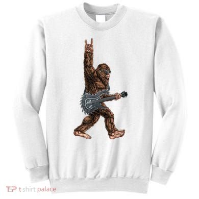 Bigfoot Guitar Rock On Sweatshirt