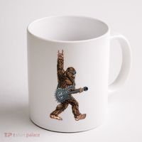 Bigfoot Guitar Rock On Coffee Mug thumb 1